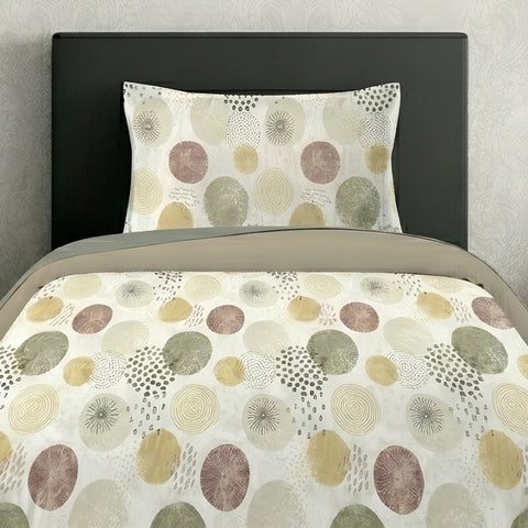 Symphony | 100% Cotton Sheet Set | Soft & Breathable Fabric | 2 Piece (1 Bedsheet + 1 Pillow Cover) | Single Bed Sheet Set