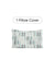 Striped pillow cover on a white background with text '1 Pillow Cover'.