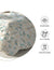 Floral-patterned mattress cover with icons indicating breathability, eco-friendliness, and ethical manufacturing
