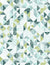 Geometric pattern with triangles in green, blue, and gray on a white background