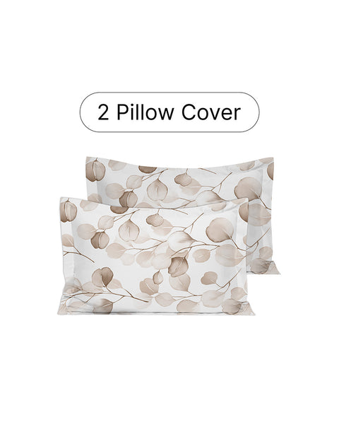 Two patterned pillow covers on a white background