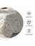 Close-up of a textured fabric product with icons indicating 'Breathable', 'Eco-Friendly', and 'Ethically Made' on a white background.