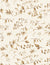 Pattern of gold leaves and branches on a beige background