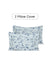 Two floral-patterned pillow covers on a white background with '2 Pillow Cover' text above.