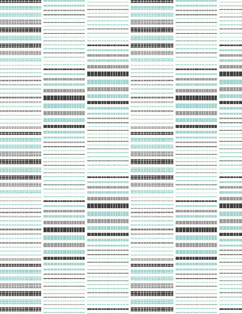 Pattern of horizontal stripes in black, gray, and light blue on a white background