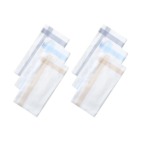 LANE LINEN Handkerchief for Men – 100% Pure Cotton White Hankies – Soft, Absorbent & Comfortable – Perfect for Daily Carry, Office & Travel – 41cm x 41cm