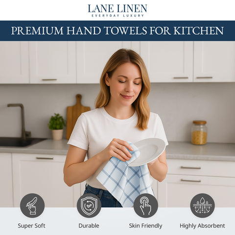 Herringbone Kitchen Towel - 100% Pure Cotton Dish Towels for Kitchen, Pack of 6