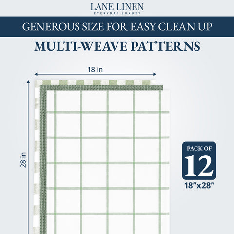 Multiweave Kitchen Towel And Dishcloths Set - Pack of 12