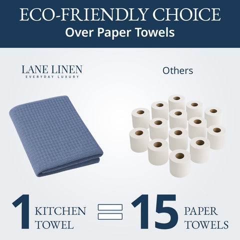 Herringbone Kitchen Towel - 100% Pure Cotton Dish Towels for Kitchen, Pack of 6