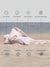 Product on sand with features listed above as quick dry, sandproof, breathable, machine washable, absolent, compact, versatile, Stylish Design