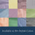 Grid of fabric of various colors swatches in various colors with text 'Available in 20+ Stylish Colors'.text