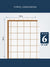 Beige & White Striped Towel dimensions with a grid pattern and packaging details on a blue background