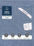 Blue Color Cotton fabric Cloth with labels, text indicating brand name and features such as super soft, durable, skinfriendly, high absorbent