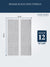 Premium kitchen towels with dimensions and pack quantity on a white background 