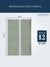 Olive Color Premium kitchen towel with white stripe, dimensions, and Lane Linen branding on a white background.