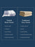 Quick Comparison chart of Turkish beach towels and traditional terry towels on a blue background and their benefits