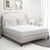 Alyssa Strip King Satin  White Colour Sheet With 2Pillows