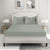 Lane Linen 500TC 100% Cotton Alyssa Stripe King Satin Bed Sheet Set - Silver - Lane Linen