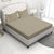 Taupe Colour Bedsheet With 2 Pillows, Organic & Sustainable Bedsheet 