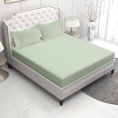 Mineral Colour Bedsheet With 2 Pillows, Organic & Sustainable Bedsheet 