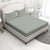 SilverColour Bedsheet With 2 Pillows, Organic & Sustainable Bedsheet 