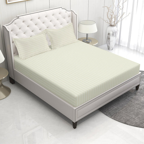 Ivory Colour Bedsheet With 2 Pillows, Organic & Sustainable Bedsheet 