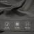 Charcoal Colour Bedsheet, Long Staple Cotton Bedsheet, Gentle On All Skin Types