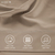 Taupe Color Bedsheet, Long Staple Cotton Bedsheet, Gentle on All Skin Types