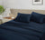Denim Colour Fitted Sheet  With 2 Pillows ,Caligo  Fitted Sheet, Cotton Sheet 