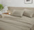 Linenl Colour Fitted Sheet  With 2 Pillows ,Caligo  Fitted Sheet, Cotton Sheet 