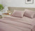 Sephia Rose Colour Fitted Sheet  With 2 Pillows ,Caligo  Fitted Sheet, Cotton Sheet 