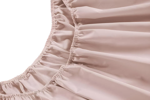 Sephia Rose Colour Bedsheet, Elastane Fitted Sheet 