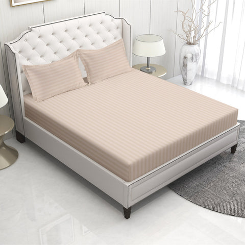 Sephia Rose Colour Bedsheet With 2 Pillows, Organic & Sustainable Bedsheet 