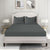 Lane Linen 500TC 100% Cotton Alyssa Stripe King Satin Bed Sheet Set - Charcoal - Lane Linen