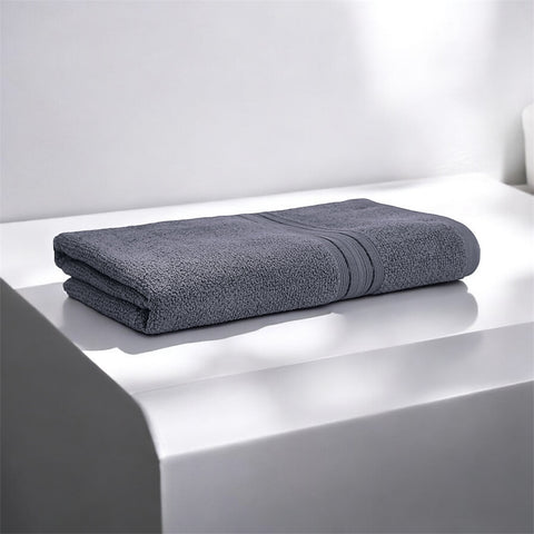 Lane Linen 100% Cotton Bath Towel for Bathroom, Charcoal Colour Bath Towel