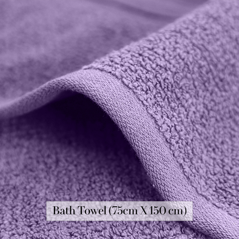Lane Linen 100% Cotton, Highly Absorbent, Premium Bath Towel, 575 GSM Bath Towel, Lavendar Colour Bath Towel