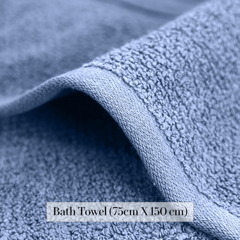 Lane Linen 100% Cotton, Highly Absorbent, Premium Bath Towel, 575 GSM Bath Towel, Light Blue  Colour Bath Towel