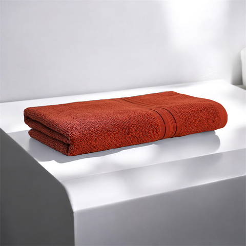 Lane Linen 100% Cotton Bath Towel for Bathroom, Brown Colour Bath Towel