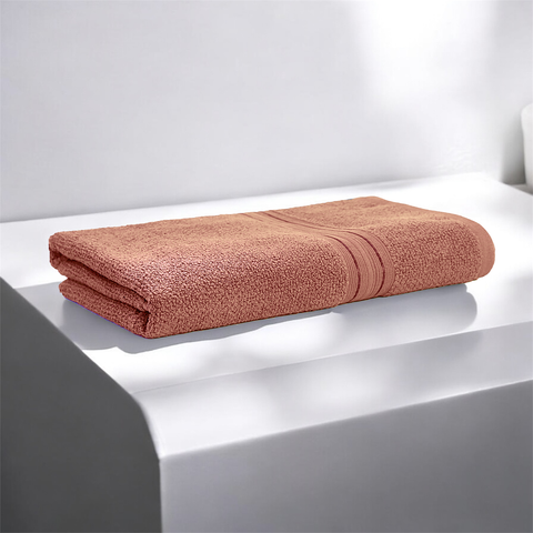 Lane Linen 100% Cotton Bath Towel for Bathroom, Peach Colour Bath Towel