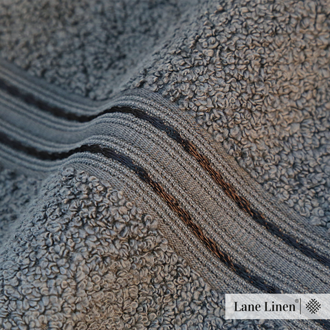 Lane Linen 100% Cotton, Highly Absorbent, Premium Hand Towel, 575 GSM Hand Towel, Charcoal Colour