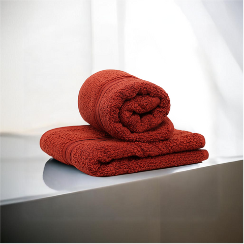 Lane Linen 100% Cotton, Highly Absorbent - 2 Hand Towels, 575 GSM (Dark Brown) - Lane Linen