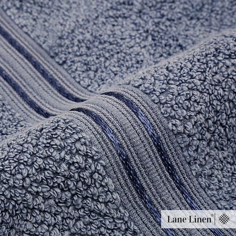 Lane Linen 100% Cotton, Highly Absorbent, Premium Hand Towel, 575 GSM Hand Towel, Dusk Blue Colour