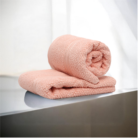 Lane Linen 100% Cotton, Highly Absorbent - 2 Hand Towels, 575 GSM (Dusky Pink) - Lane Linen