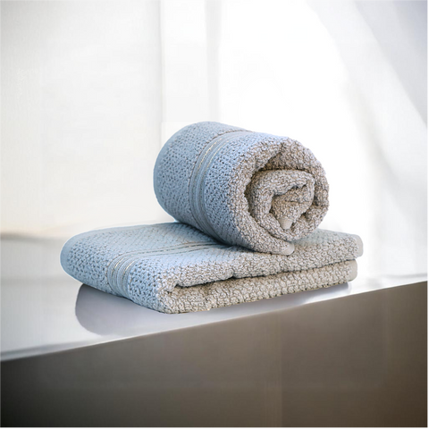 Lane Linen 100% Cotton, Highly Absorbent - 2 Hand Towels, 575 GSM (Silver) - Lane Linen