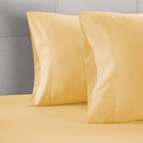 2 Pillows Of Cocoon color Wth Silver Bed & Photoframe in background