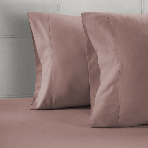 Lane Linen 100% Organic Cotton Pillow Pair |Breathable Fabric | Sustainable & Eco Friendly(Lilac,Standard) - Lane Linen