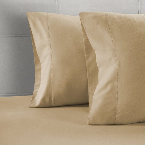 Lane Linen 100% Organic Cotton Pillow Pair |Breathable Fabric | Sustainable & Eco Friendly(Linen,Standard) - Lane Linen