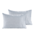 Polka Dot Blue Colour Pattern 2 Pillows in White Background