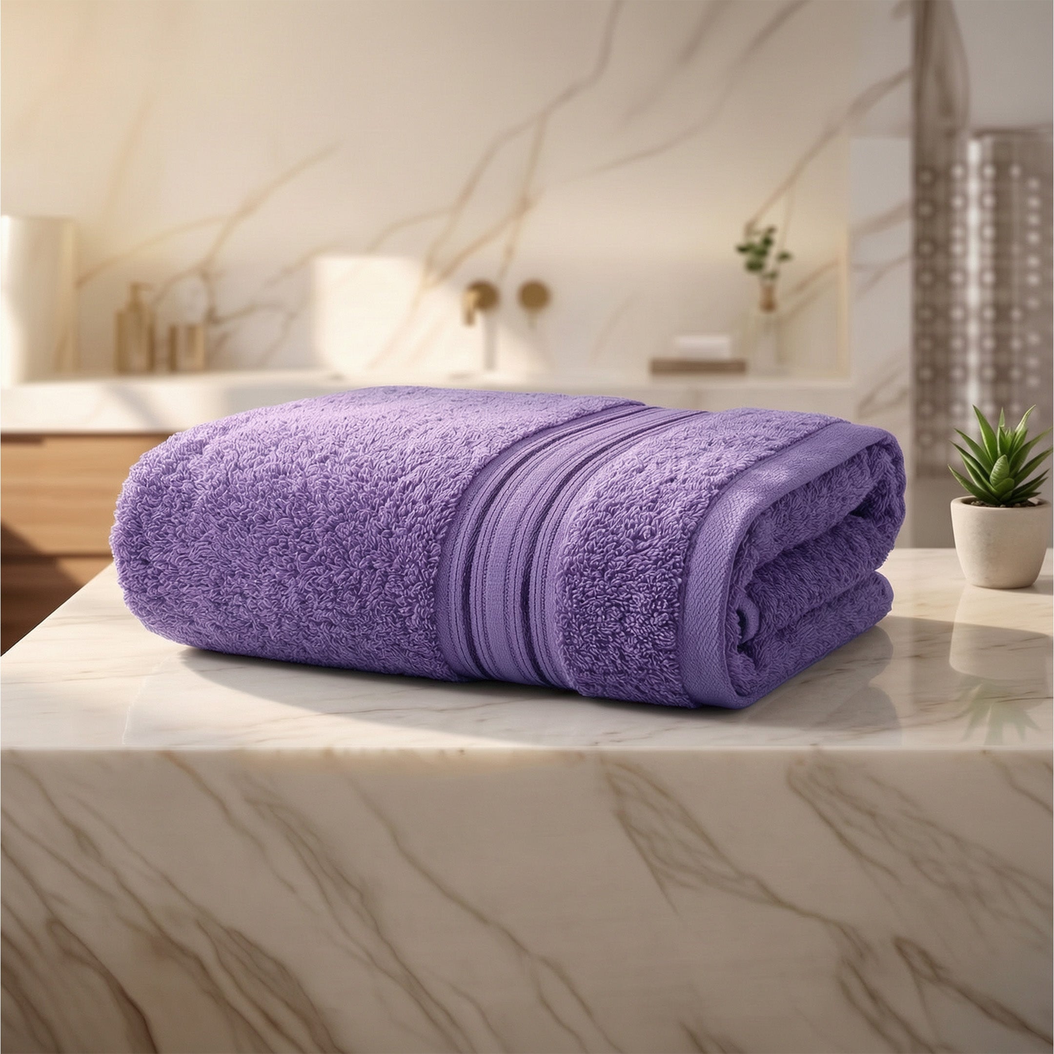 Lane Linen 100% Cotton Bath Towel | 575 Gsm | Ultra Soft Zero Twist Ya
