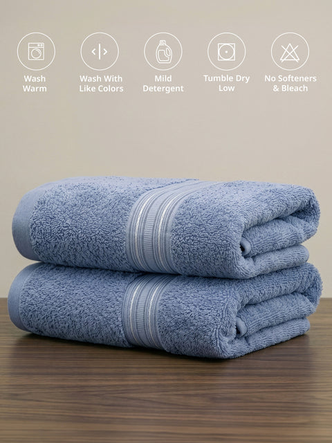 Lane Linen 100% Cotton 2 Piece Hand Towels Set 575 GSM Highly Absorbent and Soft